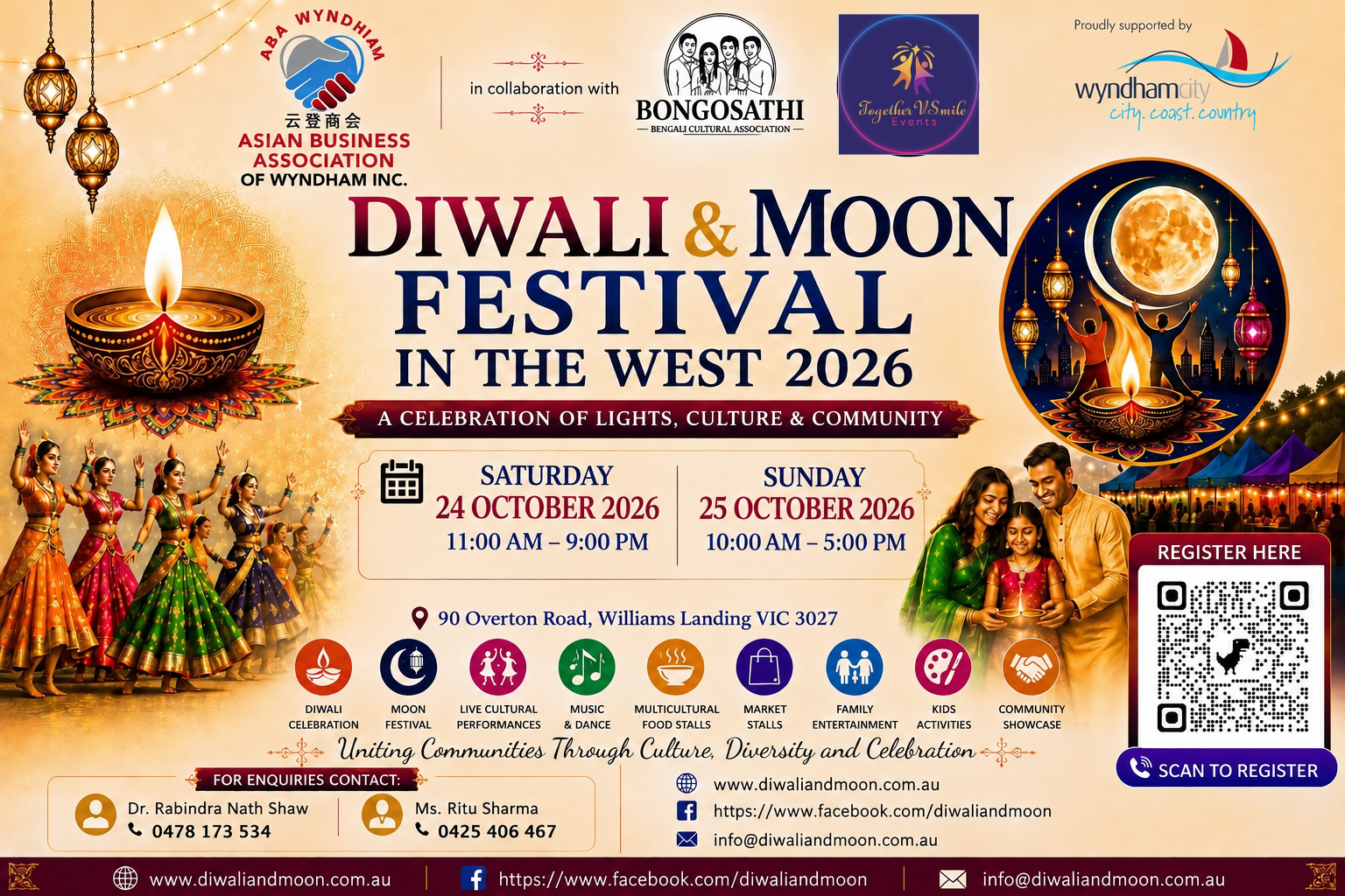DIWALI and MOON FESTIVAL IN THE WEST 2026