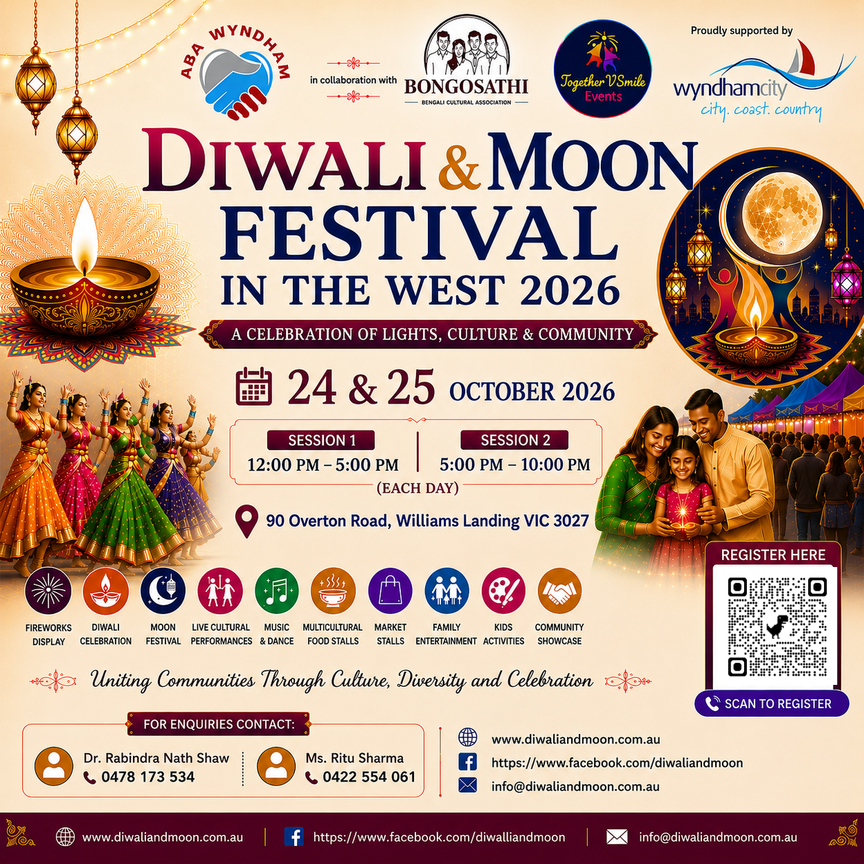 DIWALI and MOON FESTIVAL IN THE WEST 2026